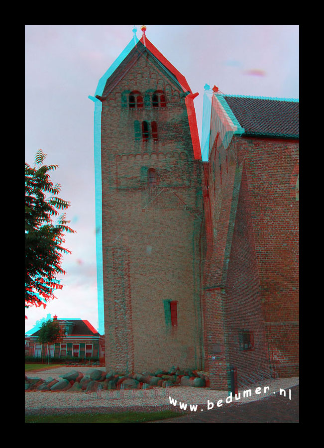 Walfridus kerk Bedum in 3D